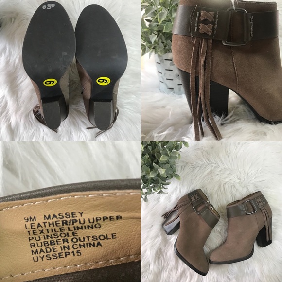 KENSIE Masola Suede Ankle Boots Tassle | NWT Sz 9 - Picture 8 of 8